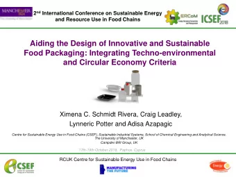 Aiding the Design of Innovative and Sustainable  Food Packaging: Integrating Techno-environmental