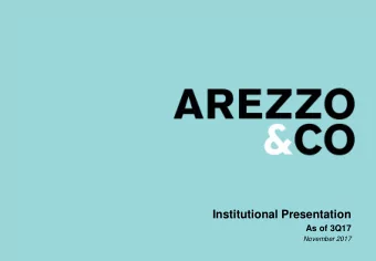 Institutional Presentation | Apresentao do Roadshow  As of 3Q17  November 2017  1  Disclaimer