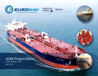 AGM Presentation  Paddy Rodgers, CEO  May 2016  1  Forward Looking Statements  Matters discussed in