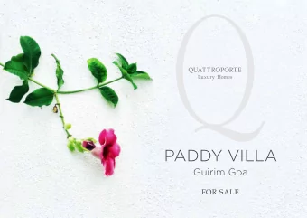 PADDY VILLA  Guirim Goa  For Sale  ThIs couLD be Your VIew  At Paddy Villa, the only thing between