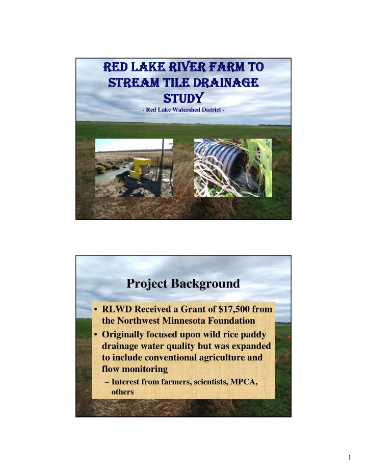 red lake river farm to red lake river farm to stream tile