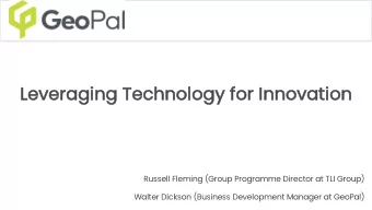 Le  Leveraging Technology for Innovation  Russell Fleming (Group Programme Director at TLI Group)