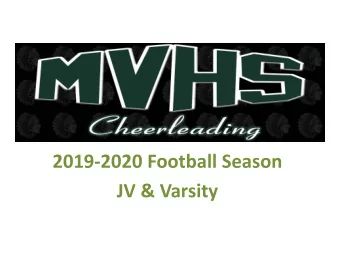 2019  2020 Football Season JV &amp; Varsity Who is eligible to tryout for JV &amp; Varsity