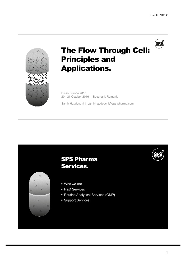 the flow through cell principles and applications