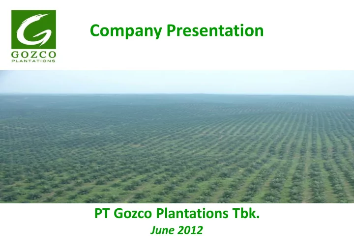 company presentation
