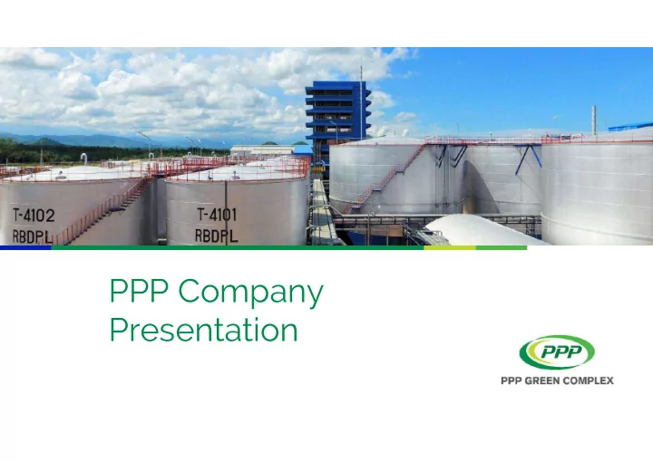 ppp company presentation in 2014 a truly zero waste palm
