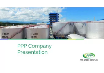 PPP Company  Presentation  In 2014:  A truly zero waste palm complex, Thailands 1 st