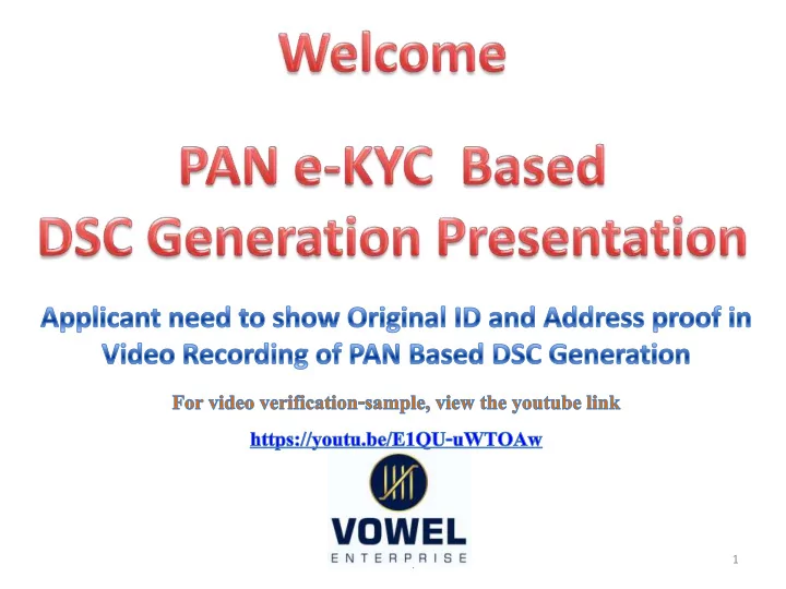 1 vowel enterprise
