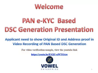 1  Vowel Enterprise  National Quotation for DSC and Token  For Payment you can use any one of the