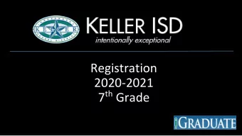 Registration  2020-2021 7 th Grade  KMS Leadership team  Principal- Amanda Burruel  Assistant