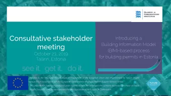 Ministry of Economic Affairs  - Jaan Saar  and Communications  - Taavi Jakobson  SRSS  - Michela