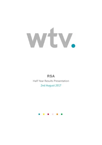 I ntroduction &amp; Business Update  Stephen Hester, Group Chief Executive  Good m orning everyone,