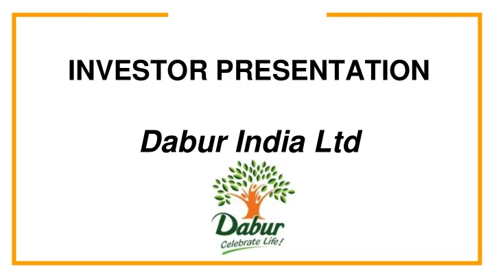 dabur india ltd
