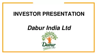 Dabur India Ltd  FMCG Sector Overview  FMCG is the fourth largest sector in the Indian economy