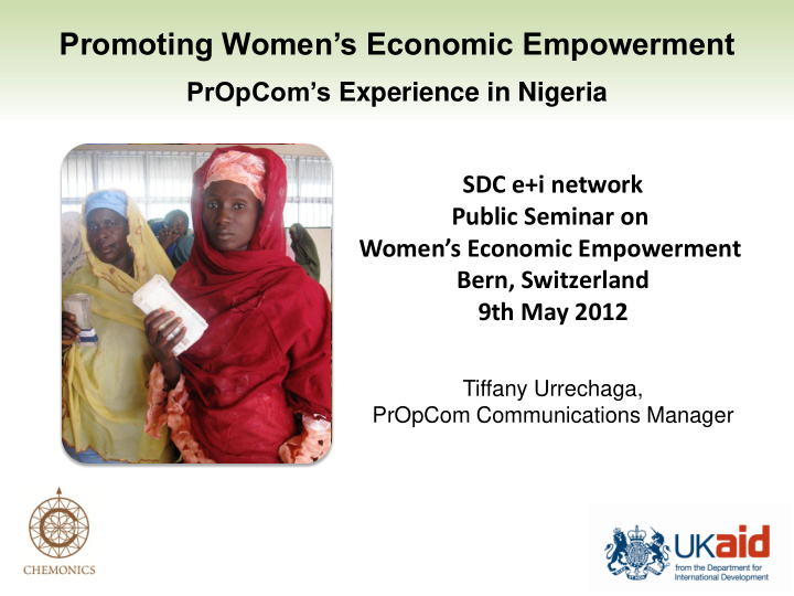 promoting women s economic empowerment