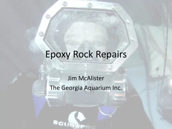 epoxy rock repairs