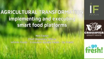 INFINITE FOODS  ONE YEAR ON  FOODNEXT 2018  No sales  No products in country  One supplier