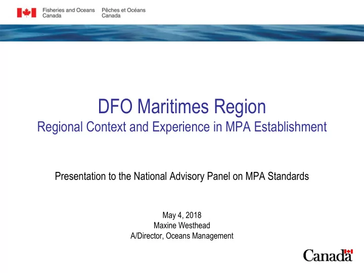 dfo maritimes region