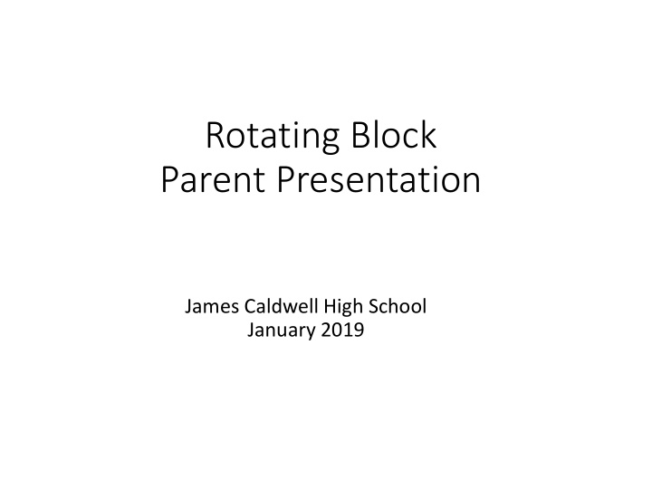 parent presentation