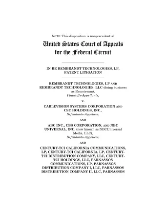 United States Court of Appeals  for the Federal Circuit  __________________________  IN RE