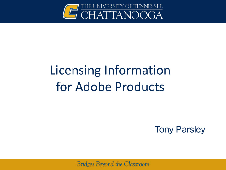 licensing information for adobe products