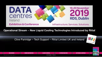 Operational Stream  New Liquid Cooling Technologies Introduced by Rittal Clive Partridge