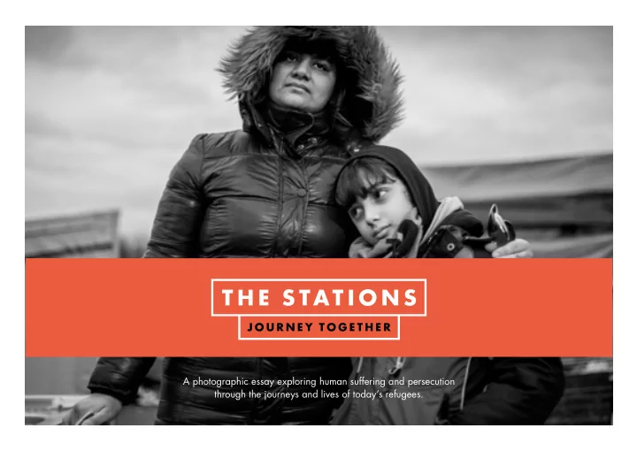 a photographic essay exploring human suffering and