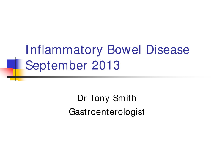 inflammatory bowel disease september 2013