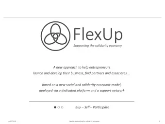 A new approach to help entrepreneurs  launch and develop their business, find partners and