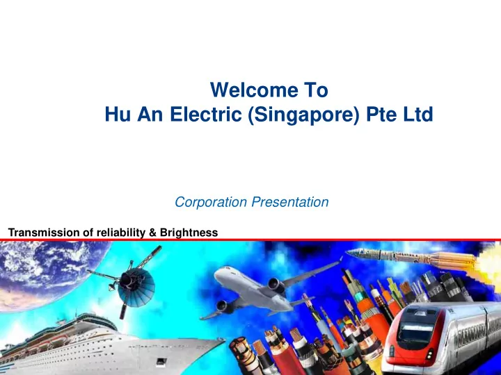 hu an electric singapore pte ltd