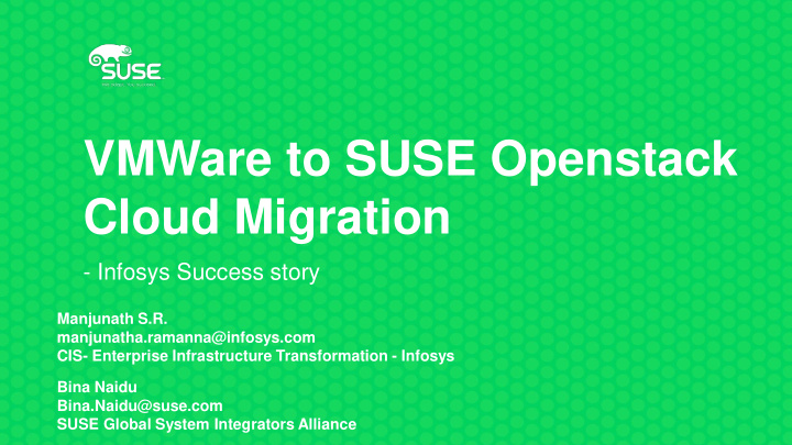 vmware to suse openstack