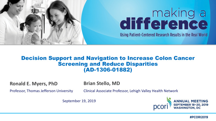 decision support and navigation to increase colon cancer