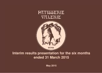 May 2015  Contents  Introduction  02  Highlights  04  Financial Performance  06  Operational