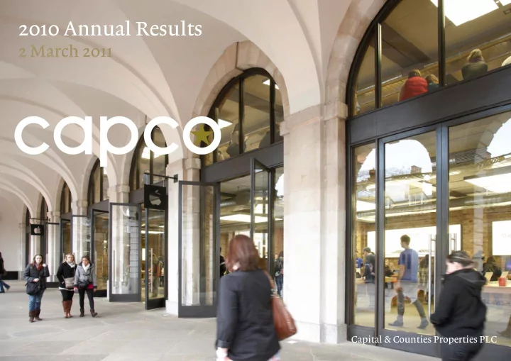2010 annual results