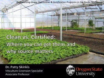 Viticulture Extension Specialist  Associate Professor  Whats the difference?  Yield (harvest)