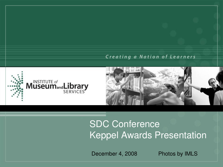sdc conference keppel awards presentation