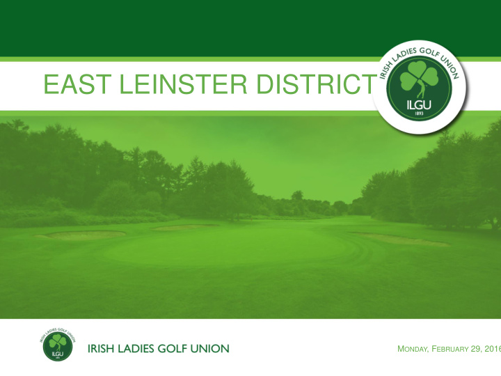 east leinster district