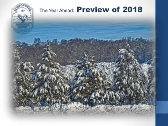 Midyear Report 2016  July 14  Overview  Middle Smithfield Township: Preview 2018  Mission and