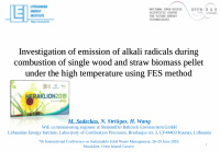 investigation of emission of alkali radicals during
