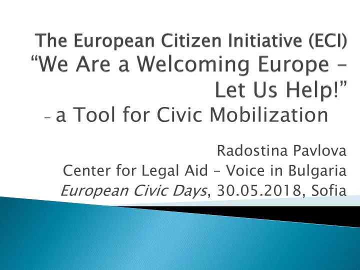 a tool for civic mobilization
