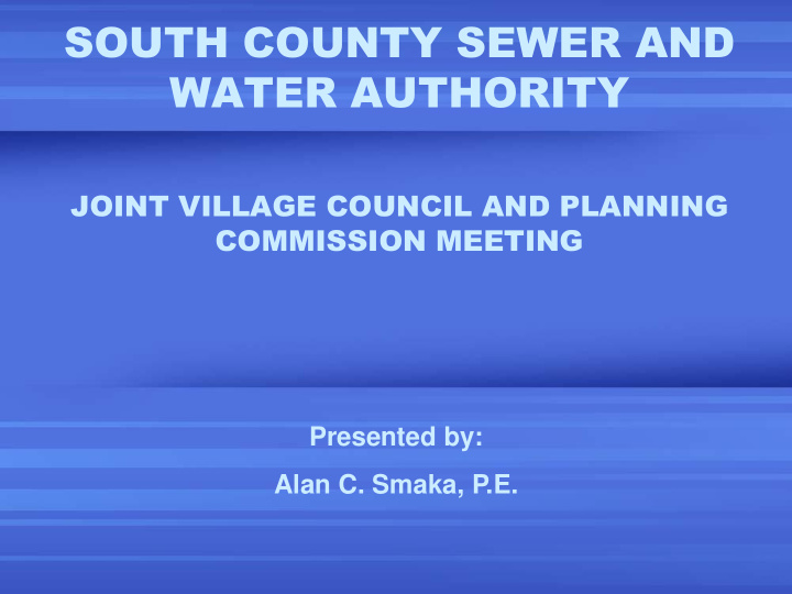 south county sewer and