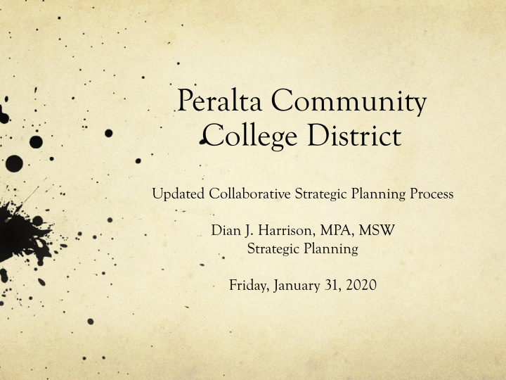 peralta community college district