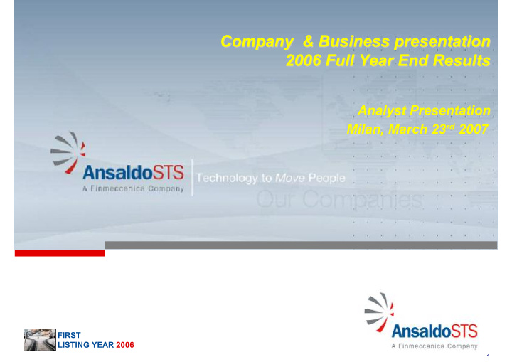 company business presentation company business