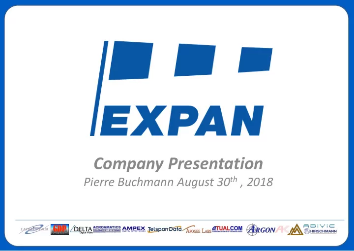 company presentation