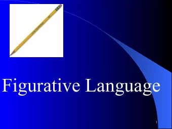 Figurative Language  1  Seven Techniques of  Figurative Language  The seven techniques you need to