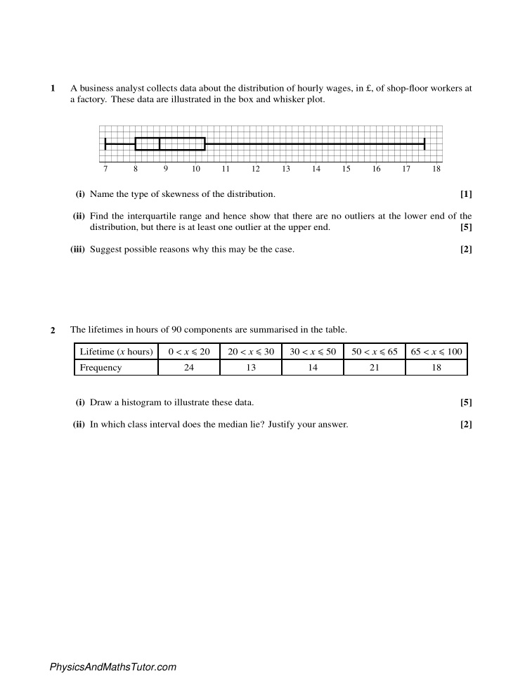 1 a business analyst collects data about the distribution