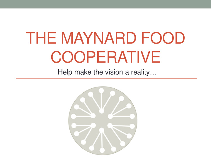 the maynard food cooperative
