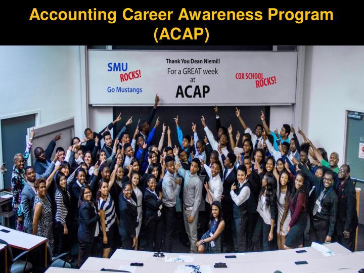 accounting career awareness program acap brief