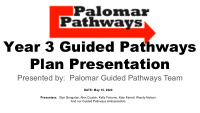 year 3 guided pathways plan presentation