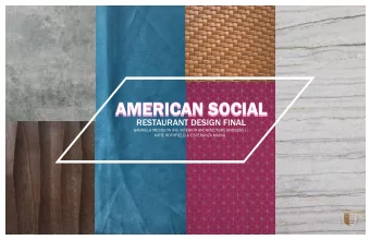 AMERICAN SOCIAL  AMERICAN SOCIAL  RESTAURANT DESIGN FINAL  GABRIELA MESQUITA|FIU INTERIOR